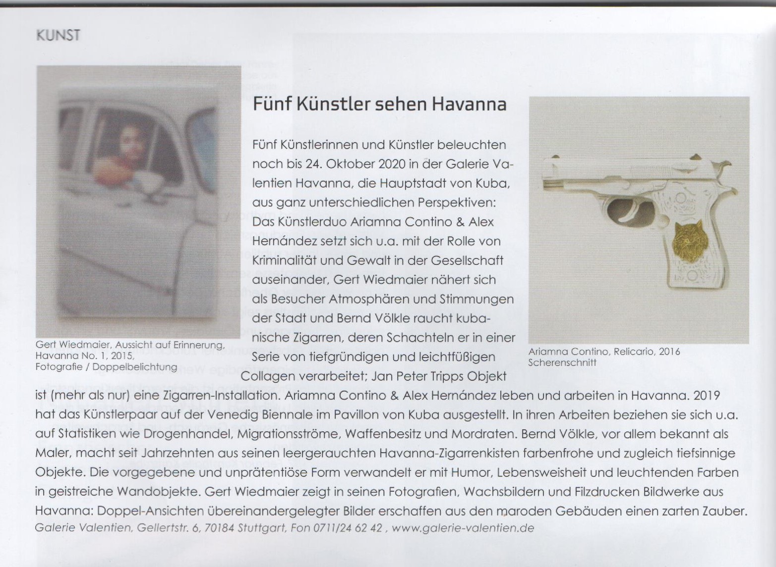 Ausstellungskritik HAVANNA